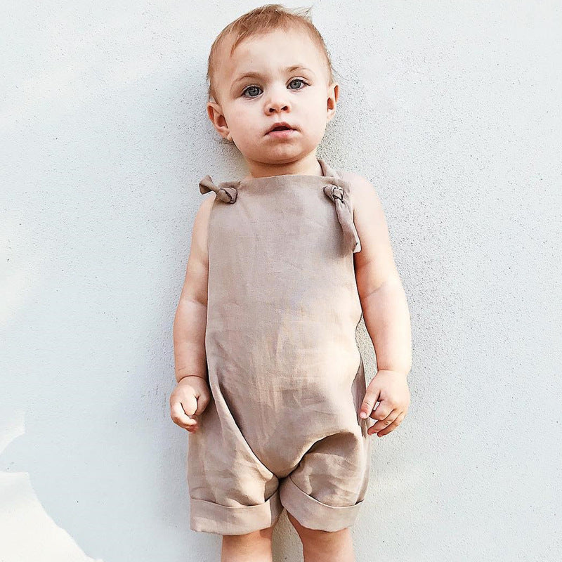 Children's Overalls Shorts Ins Boys And Girls Baby Jumpsuit Clothes Trendy